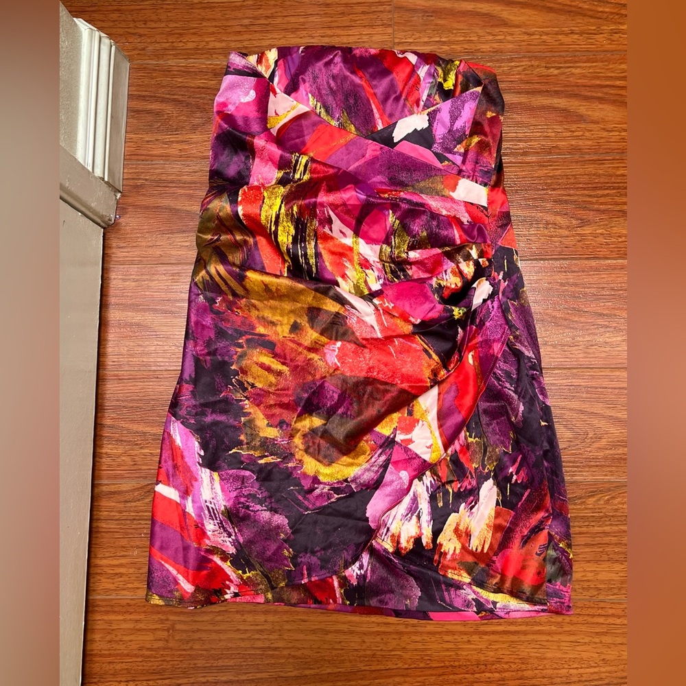 Women’s Speechless Strapless Mini Dress Pink Rouched Size 5